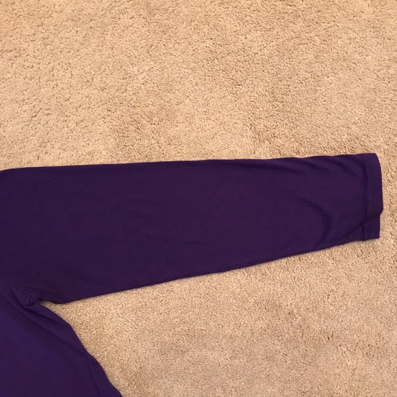 Halloween Graphic Tee Womens Size 2X Purple Long Sleeve Sequin Black Cat Spider - Picture 6 of 6